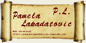 Pamela Lapadatović vizit kartica